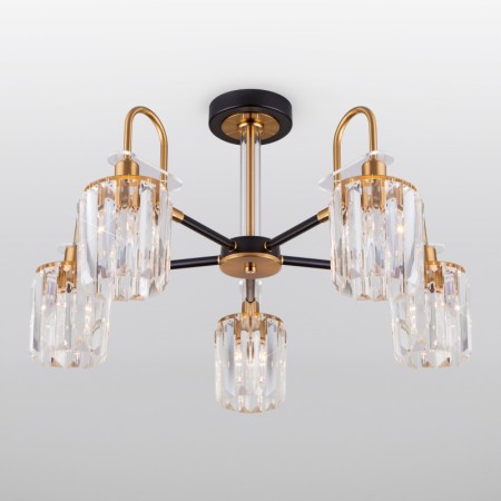 Люстра на штанге Eurosvet 70090/5 черный