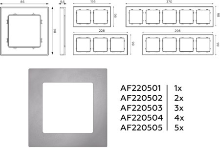 Рамка ALFA AF220501