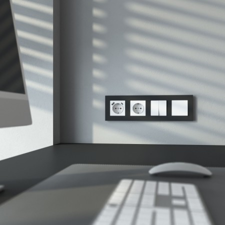 Розетка Встраиваемые механизмы белые матовые W1171761