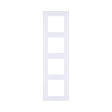 Рамка 4-постовая, стекло белый Kollinger Asthetik AS4WH