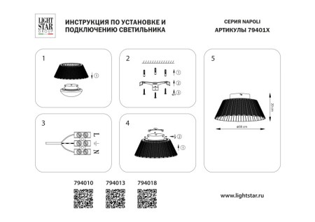 Накладная люстра Lightstar 794018
