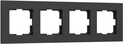 Рамка Slab черный софт W0042908