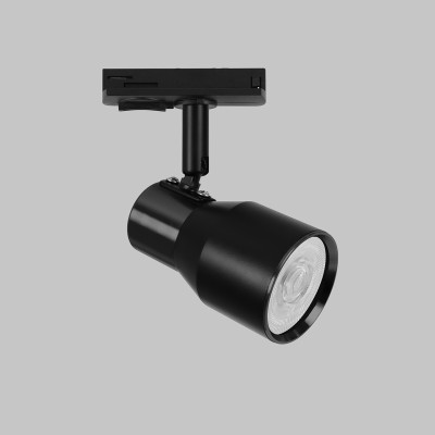 Светильник спот GU10 для трековой системы 1 фазный трек 220В, макс 50Вт, Черный IL.0010.0019-BK