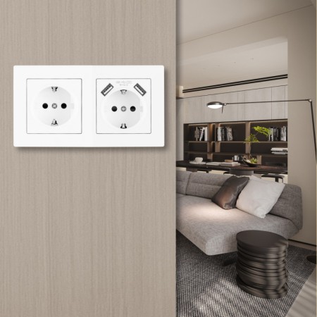 Розетка Arte Milano SET06-2-47-1-40-1 white