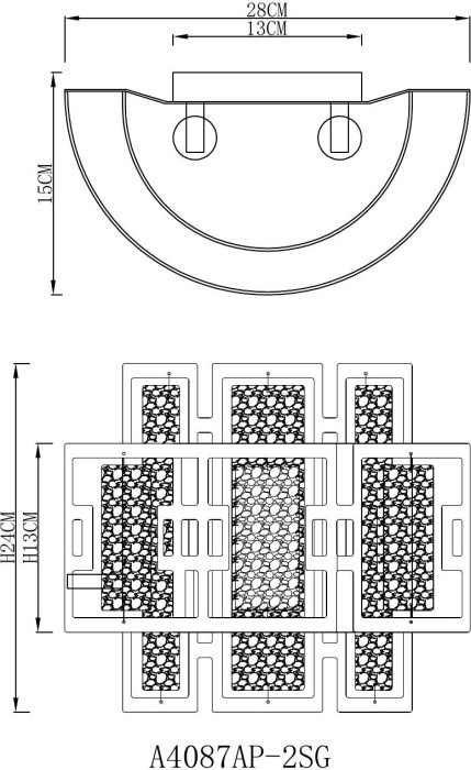 Бра Blake A4087AP-2SG