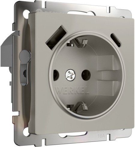 Розетка Встраиваемые механизмы дымчатый W1271704