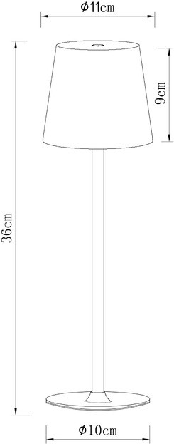 Уличная настольная лампа Fuyue A1614LT-1BK