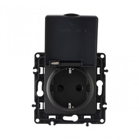 Розетка Arte Milano 217.41-1.black