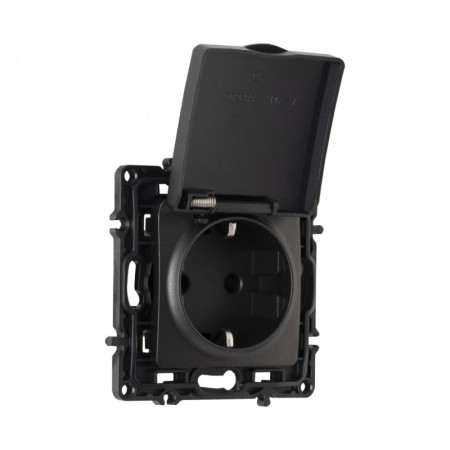 Розетка Arte Milano 217.41-1.black