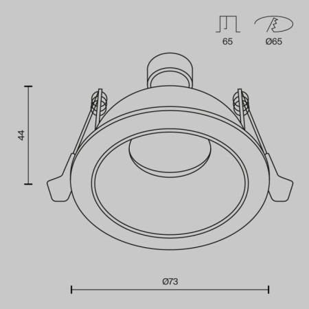 Влагозащищенный светильник Maytoni Technical DL126-GU10-W