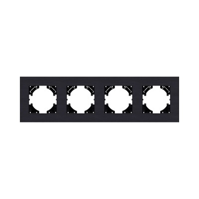 Рамка 4-постовая, черный Kollinger Reflex AL RA4BK