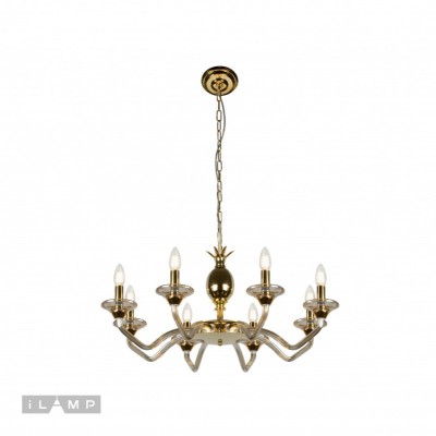 Подвесная люстра iLamp YT2049-8 GD+COG