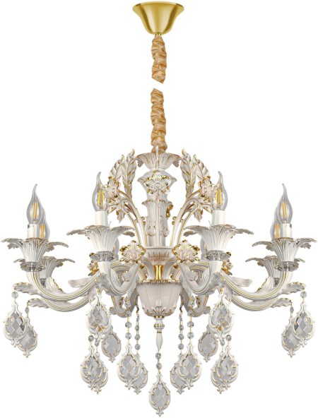 Подвесная люстра CLEOPATRA CLEOPATRA SP8 WH+GL