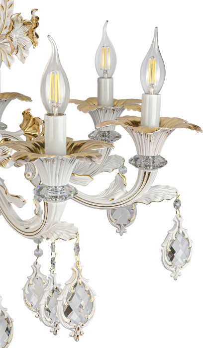 Подвесная люстра CLEOPATRA CLEOPATRA SP8 WH+GL