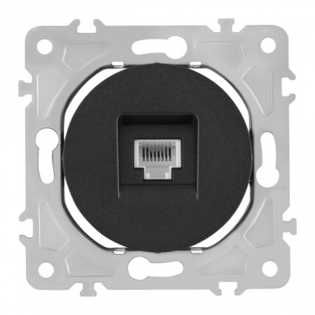 Розетка Arte Milano 202.51-1.black