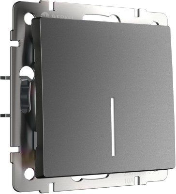 Выключатель Встраиваемые механизмы графит матовый W1110164