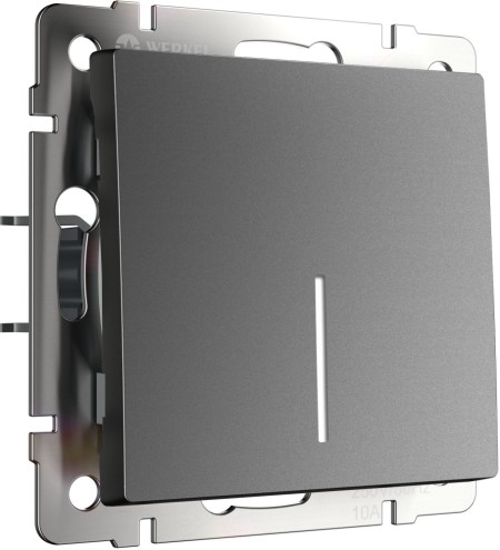Выключатель Встраиваемые механизмы графит матовый W1110164