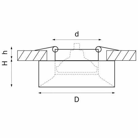 Встраиваемый светильник Lightstar L01002723