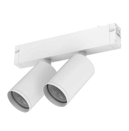 Светильник направленного света поворотный для трековой системы SMART LINE 220В, GU10 2х10Вт, Белый IL.0050.5011-GU10-WH