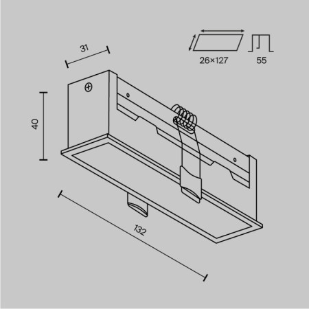 Встраиваемый светильник Maytoni Technical DL066-12W3-6K-W