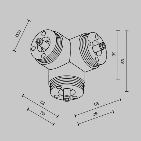 Коннектор Maytoni Technical CA016TC-B