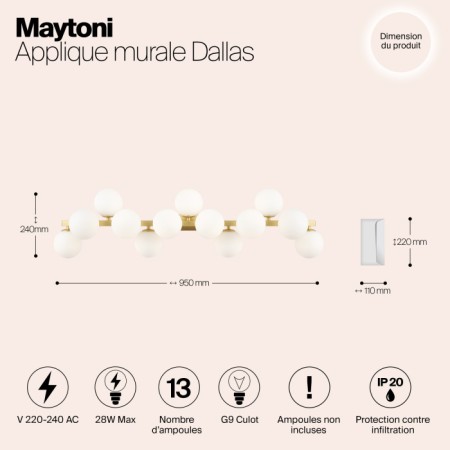 Бра Dallas MOD547WL-13BS