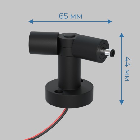 L - соединитель с изменяемым углом 70-220°, 24В с проводом, осветительной системы THIN and SMART Черный IL.0060.4001-W-BK