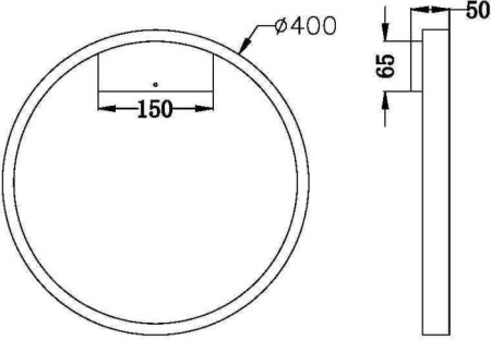 Настенный светильник Rim MOD058WL-L25BS3K