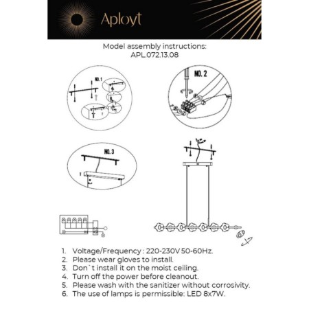 Подвесной светильник APLOYT APL.072.13.08