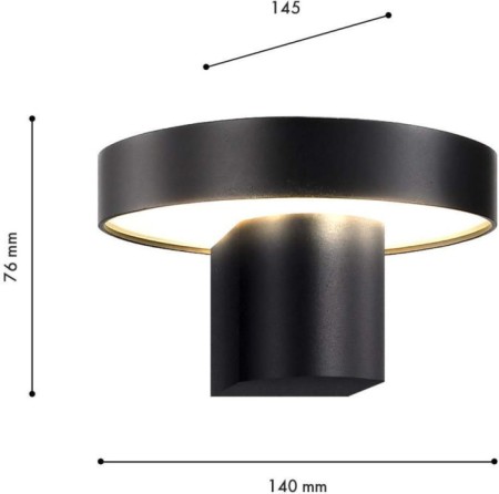 Настенный светильник уличный Grybas 4640-1W
