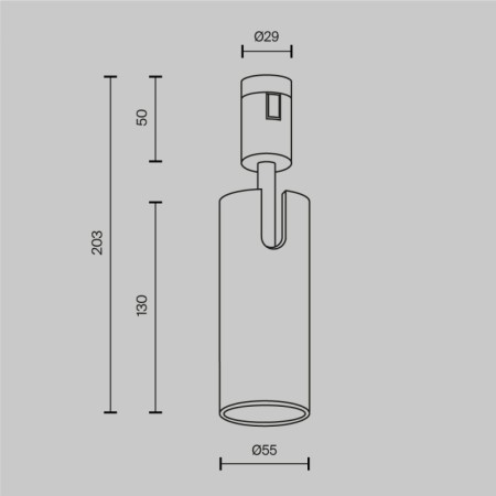 Светильник на шине Maytoni Technical TR144-1-12W3K-W-PT