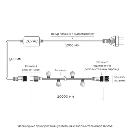 Светодиодная гирлянда ARdecoled 025630