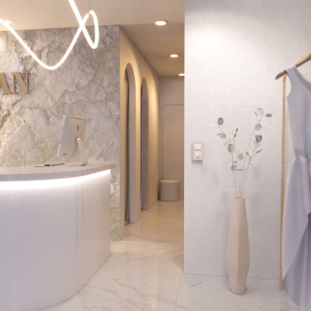 Рамка Slab айвори софт W0022962