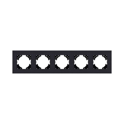 Рамка 5-постовая, черный Kollinger Reflex AL RA5BK