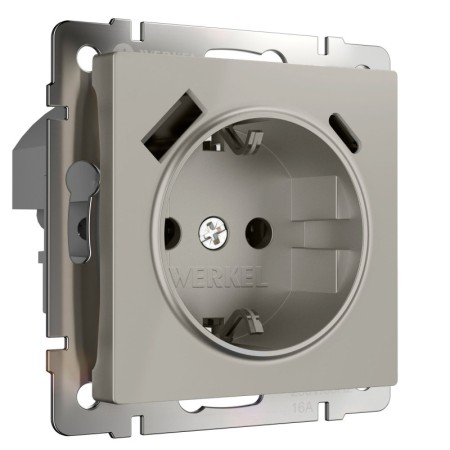 Розетка Werkel W1271704 дымчатый