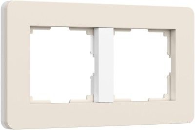 Рамка Split айвори/белый, soft-touch W0023066