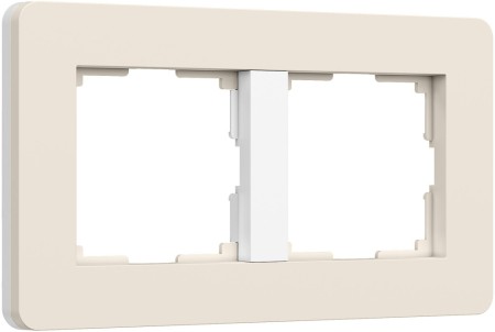 Рамка Split айвори/белый, soft-touch W0023066