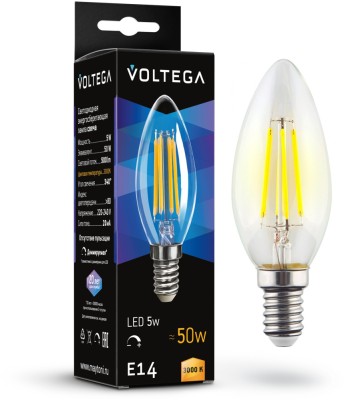 Лампочка светодиодная Candle dim 5W 7200