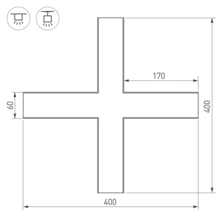 Соединитель профиля Arlight 030143