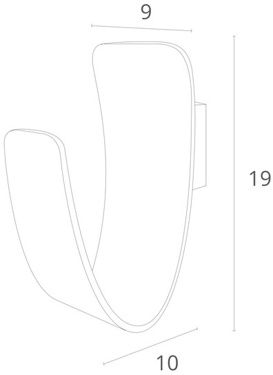 Настенный светильник Virgola A1418AP-1WH