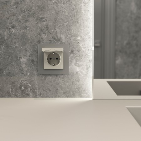 Розетка Werkel W1271204 дымчатый