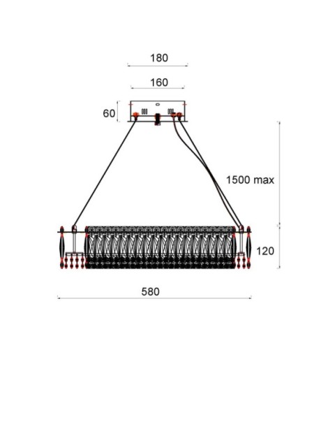 Подвесная люстра Fluorite FL1054-6P