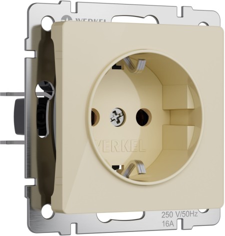 Розетка Встраиваемые механизмы айвори акриловые W1171043