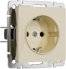 Розетка Встраиваемые механизмы айвори акриловые W1171043