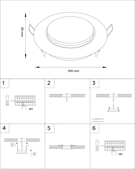 Точечный светильник Standard Spot G101 BK