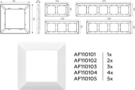 Рамка ALFA AF110104