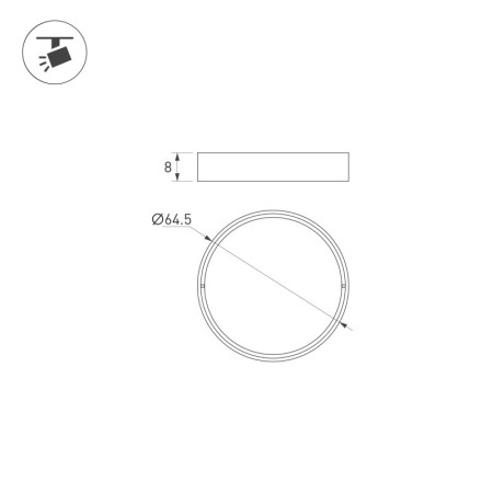 Антибликовая решетка Arlight 057151