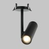 Светильник GU10 1*50W потолочный встраиваемый спот Черный IL.0005.4200-1R-BK