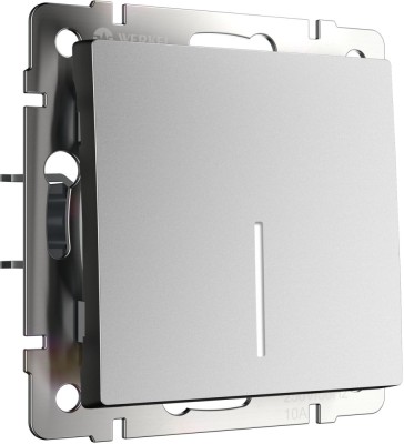 Выключатель Встраиваемые механизмы серебряный матовый W1110165
