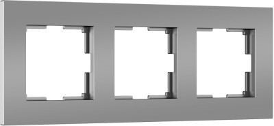 Рамка Slab серебро софт W0032965